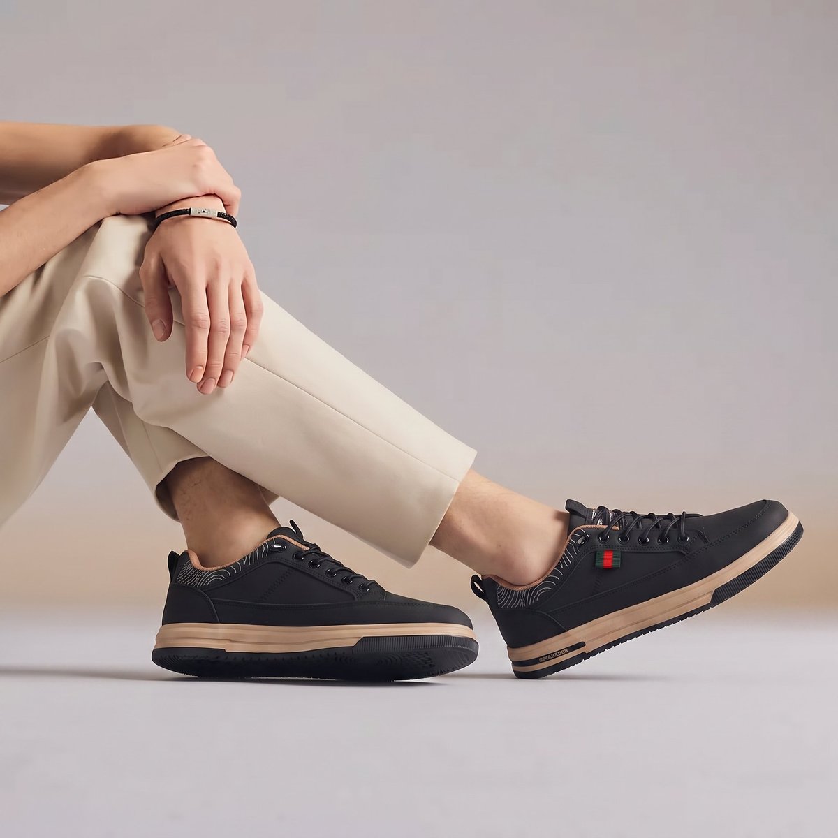 Sneaker 1626 phối tee xám