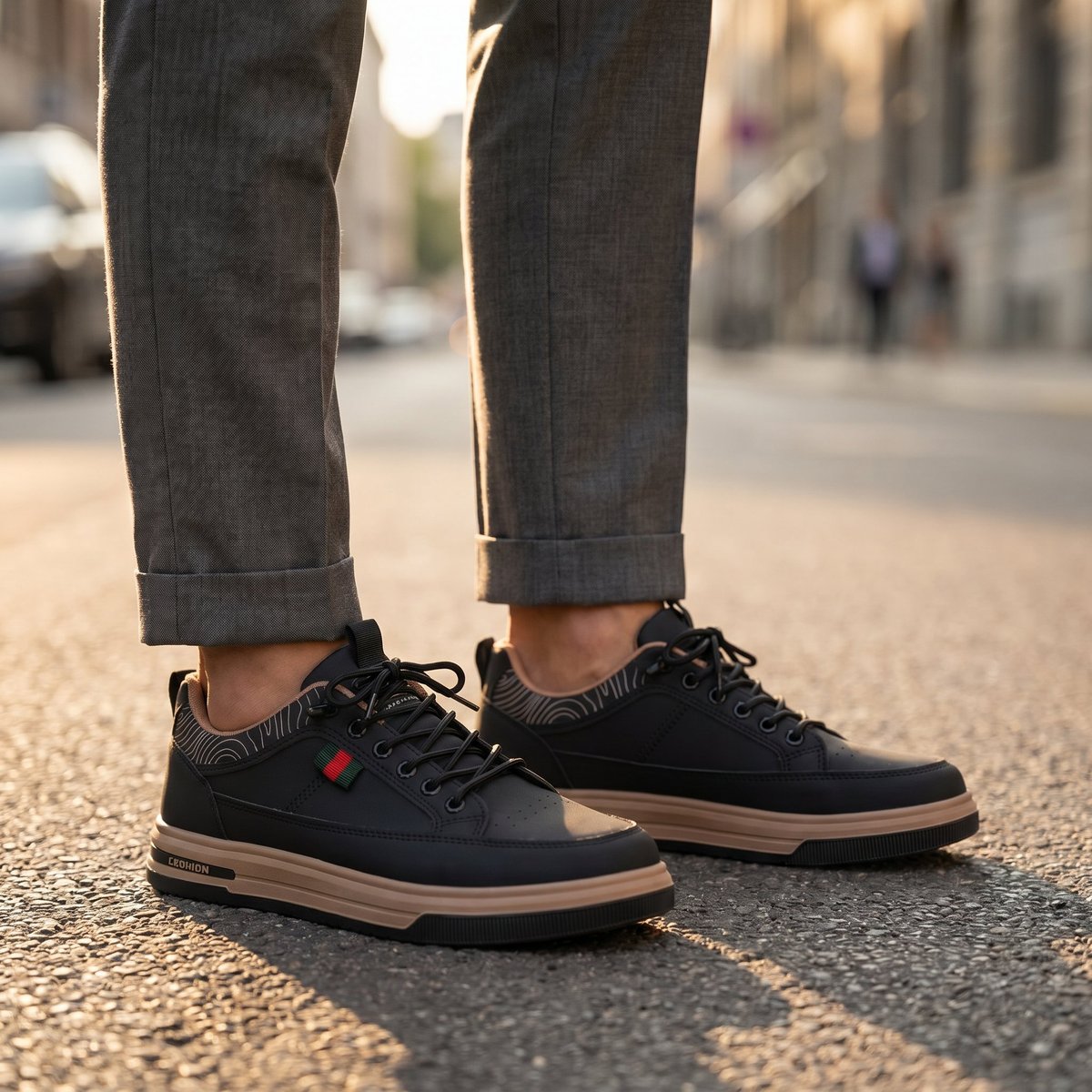 Sneaker 1626 phối quần tây